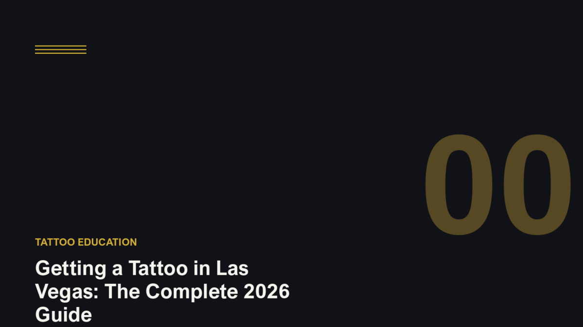 Editorial illustration for the guide to getting a tattoo in Las Vegas