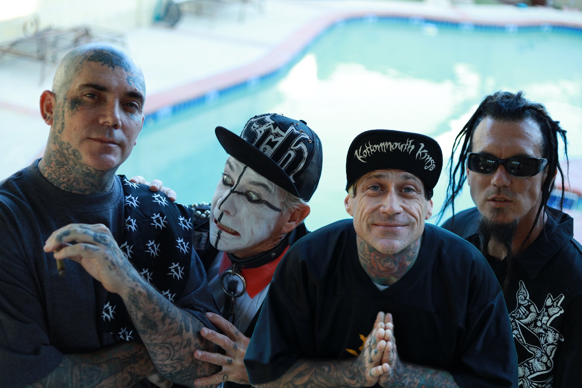 Kottonmouth Kings group portrait, California Burning Tour