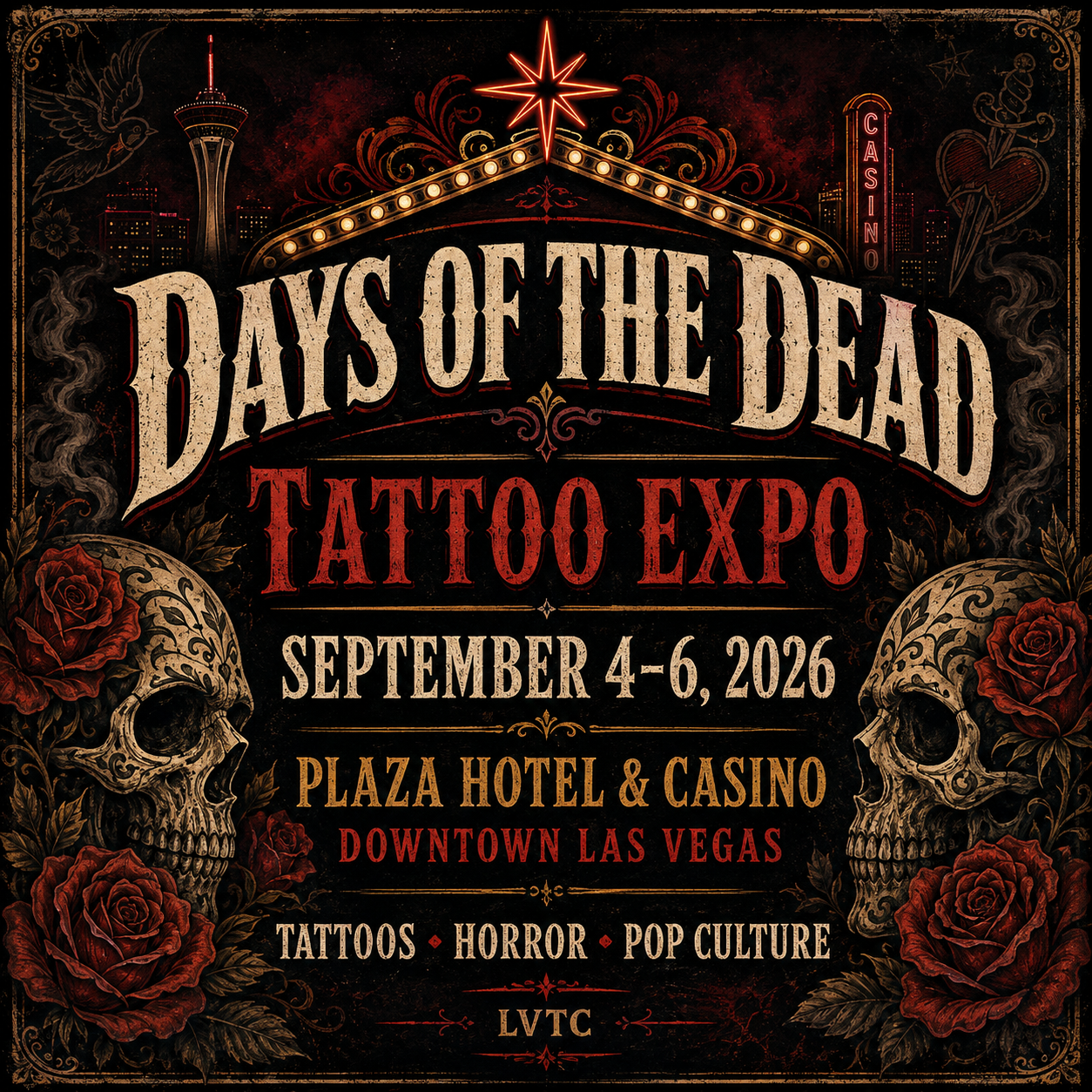 Days of the Dead Las Vegas 2026 editorial event poster