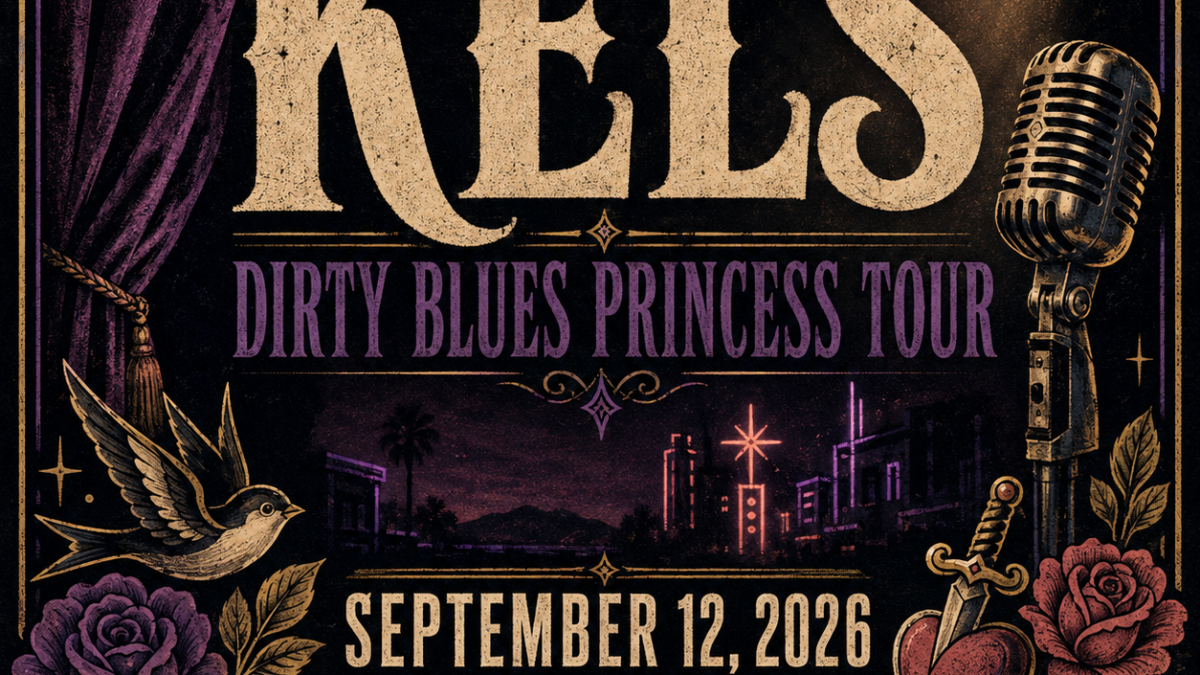 KELS Dirty Blues Princess Tour Las Vegas original LVTC editorial poster