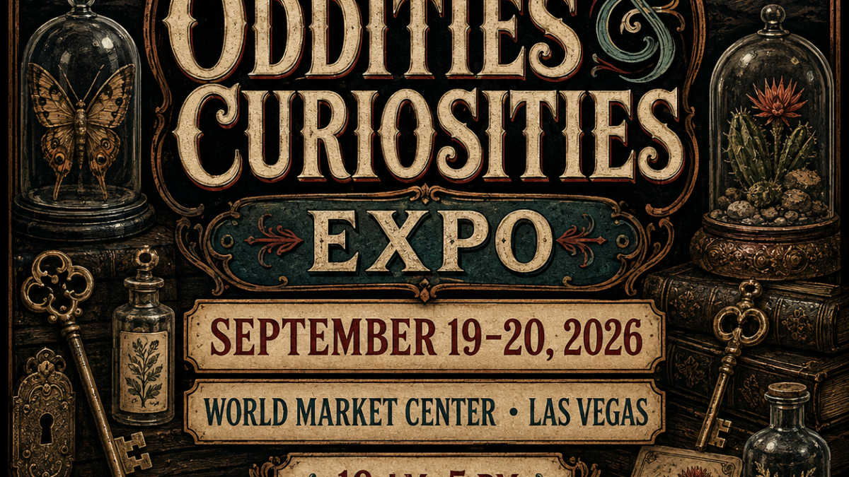 Oddities and Curiosities Expo Las Vegas 2026 independent editorial poster